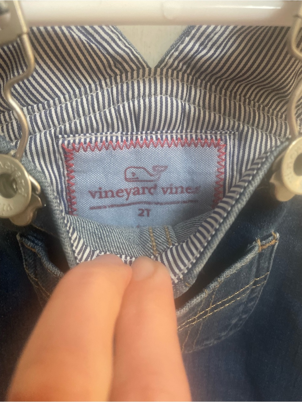Vineyard Vines Denim Jumper, VGUC, Size 2T